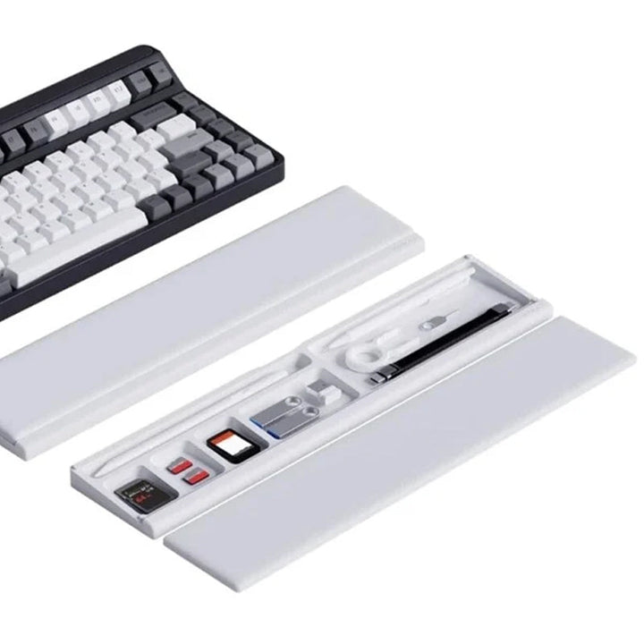 BowLift | Keyboard wrist rest with desk divider box
