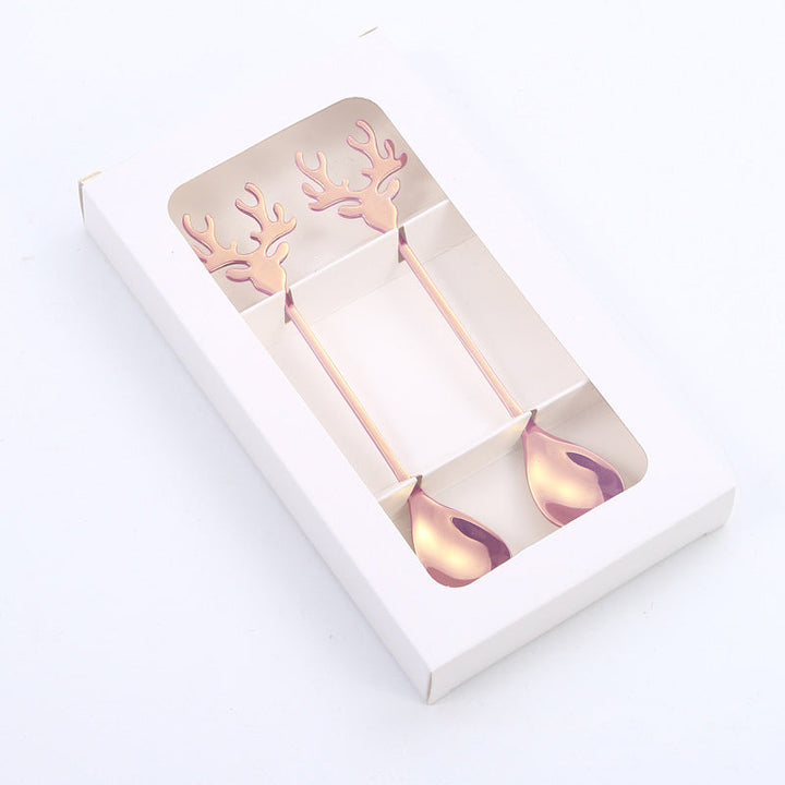 BowLift | Christmas Decorations for Home - Christmas Metal Spoon Gift Set