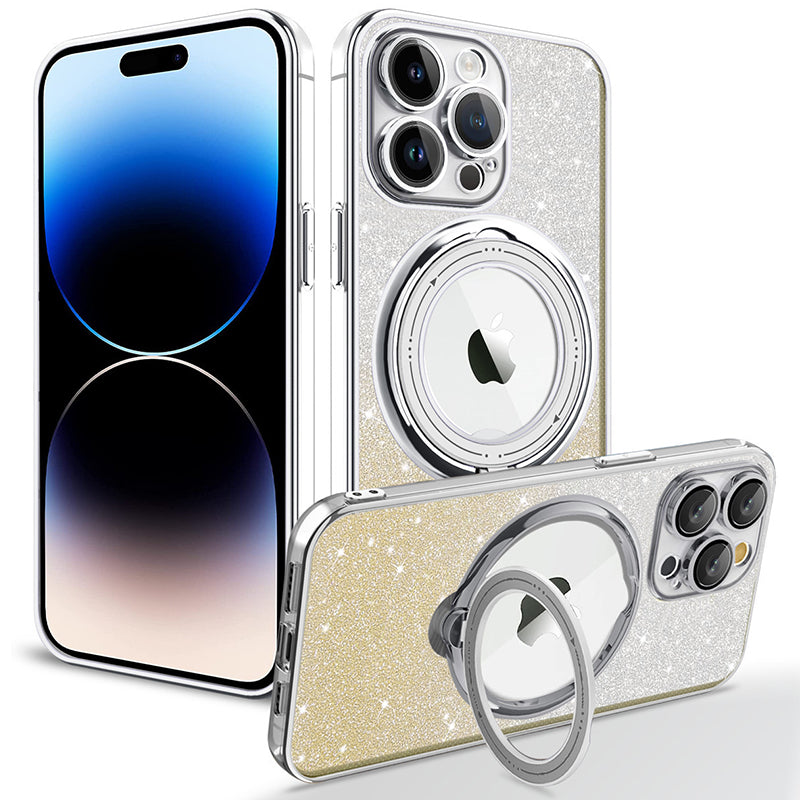 BowLift | Magnetic Glitter Case with Invisible Stand for iPhone