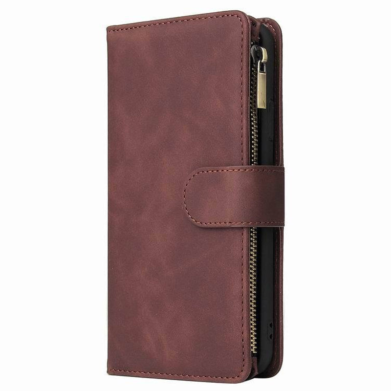 BowLift | Multi-card Zipper Pocket Leather Case for iPhone