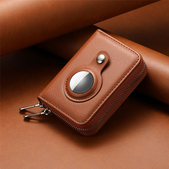 BowLift | Intelligent AirTag-Zip RFID Leather Wallet