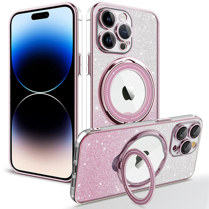 BowLift | Magnetic Glitter Case with Invisible Stand for iPhone