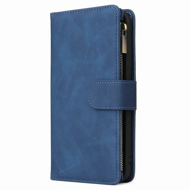 BowLift | Multi-card Zipper Pocket Leather Case for iPhone