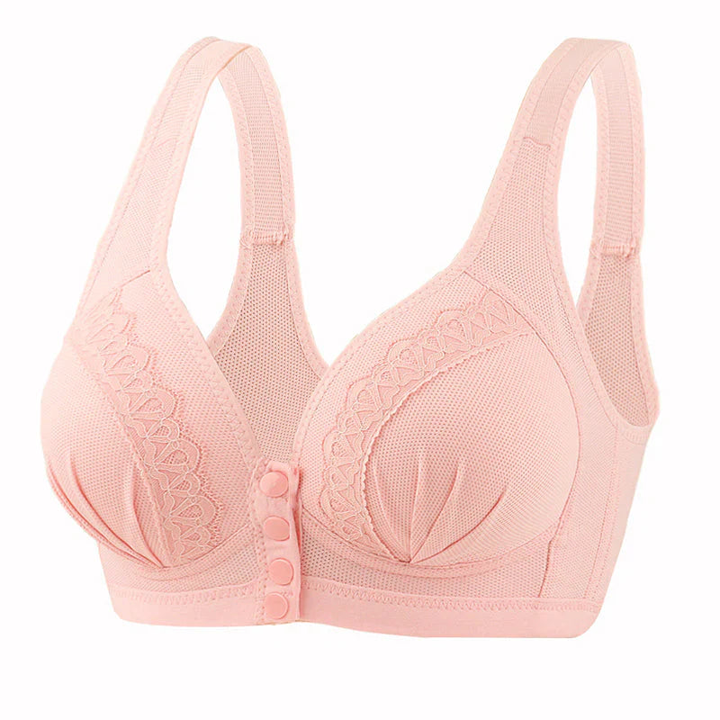 BowLift | Front Button Breathable Skin-Friendly Cotton Bra