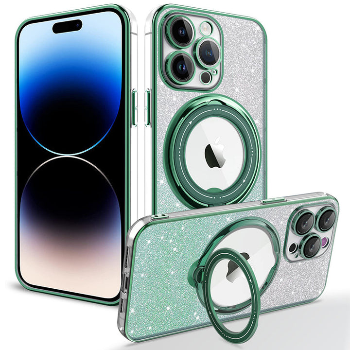BowLift | Magnetic Glitter Case with Invisible Stand for iPhone