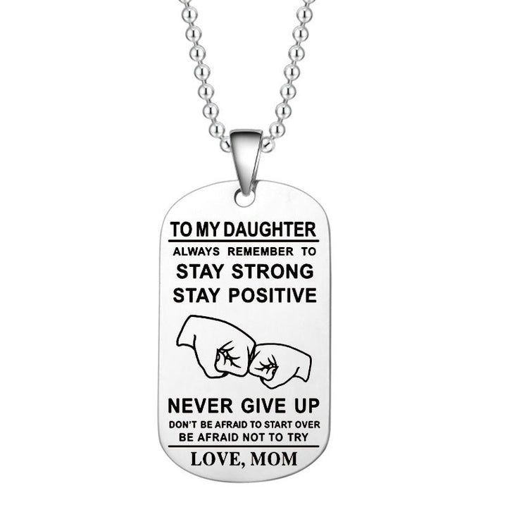 BowLift | English Alphabet Stainless Steel Necklace