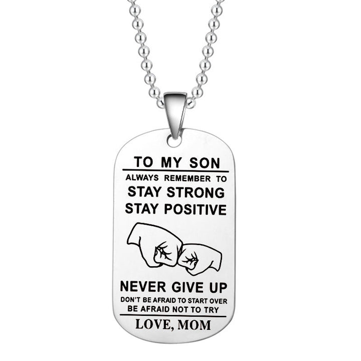 BowLift | English Alphabet Stainless Steel Necklace