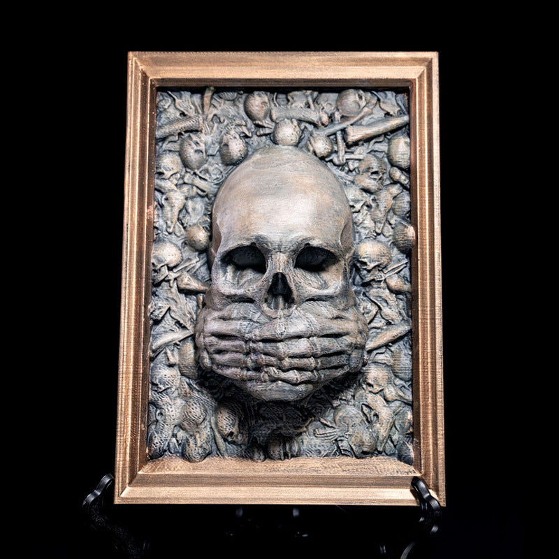 BowLift | Three Wise Skulls Picture Frame Decor