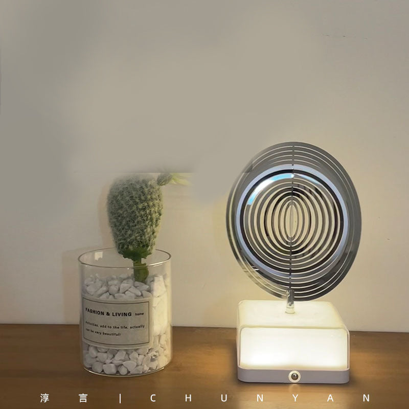 Rotating ambient light made of metal | Bowlift