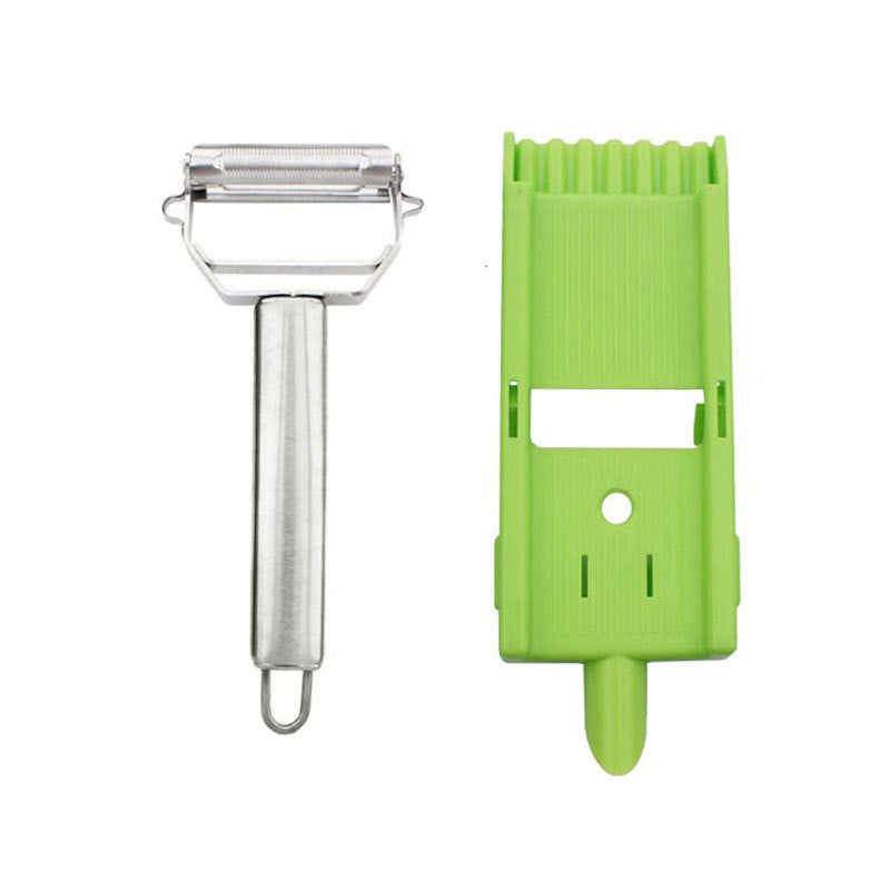 2-in-1 Vegetable Shredder & Slicer, Multi Double Knife Peeler | Bowlift