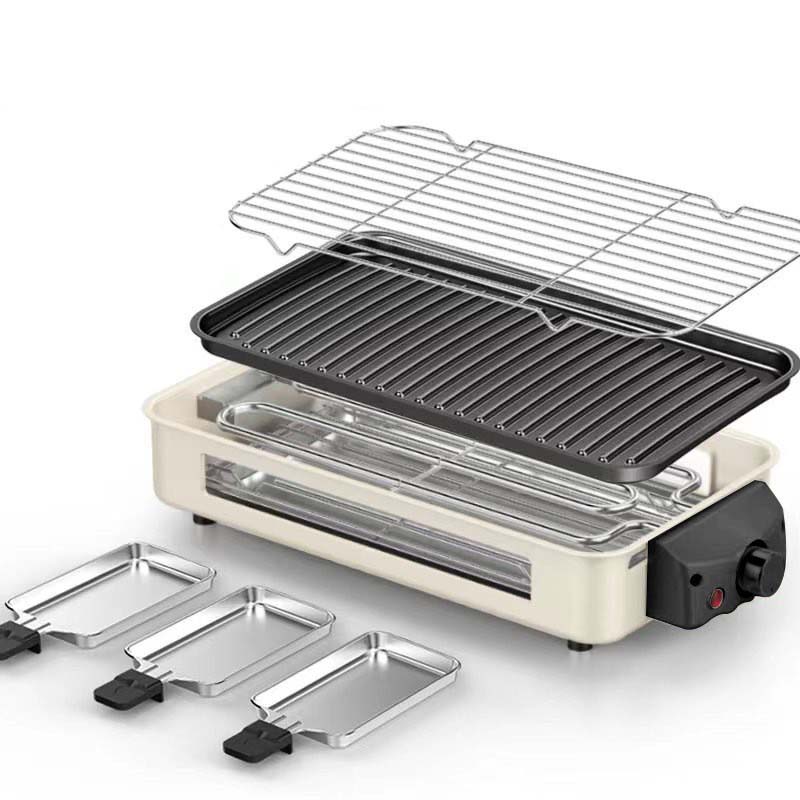 BowLift | Indoor Smokeless Grill, Non-Stick Cooking Removable Plate