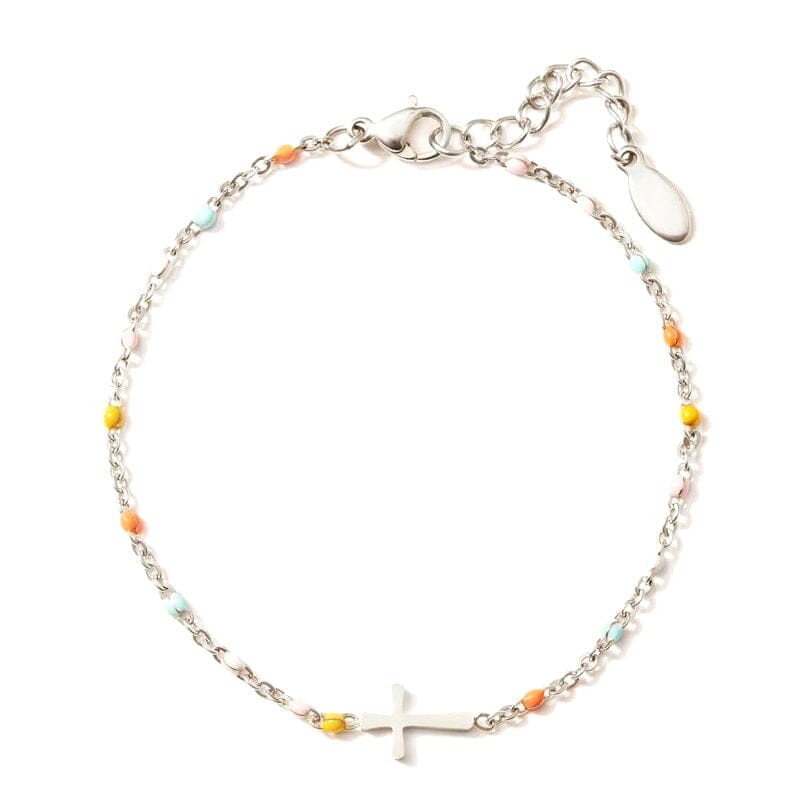 BowLift | Adjustable Cross Bracelet for Friendship & Faith – Silver or Gold – Gift Box Option