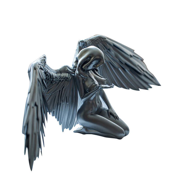 Art Angel Female Woman Wings Kneeling Cloak Hat | Bowlift