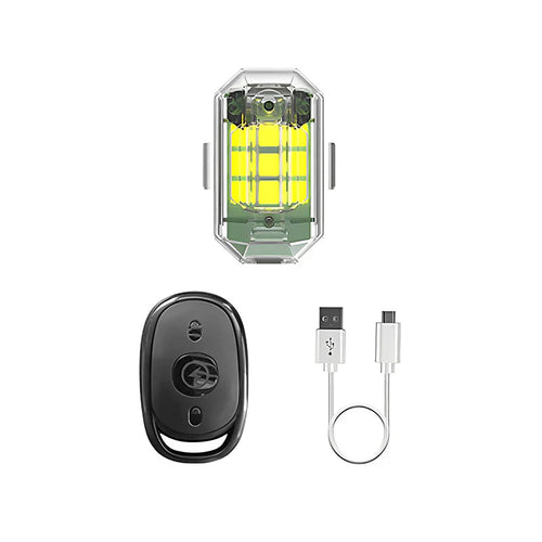 BowLift | Wireless LED Motorcycle Tail Light – Rechargeable Remote Control for Brake and Warning Light
