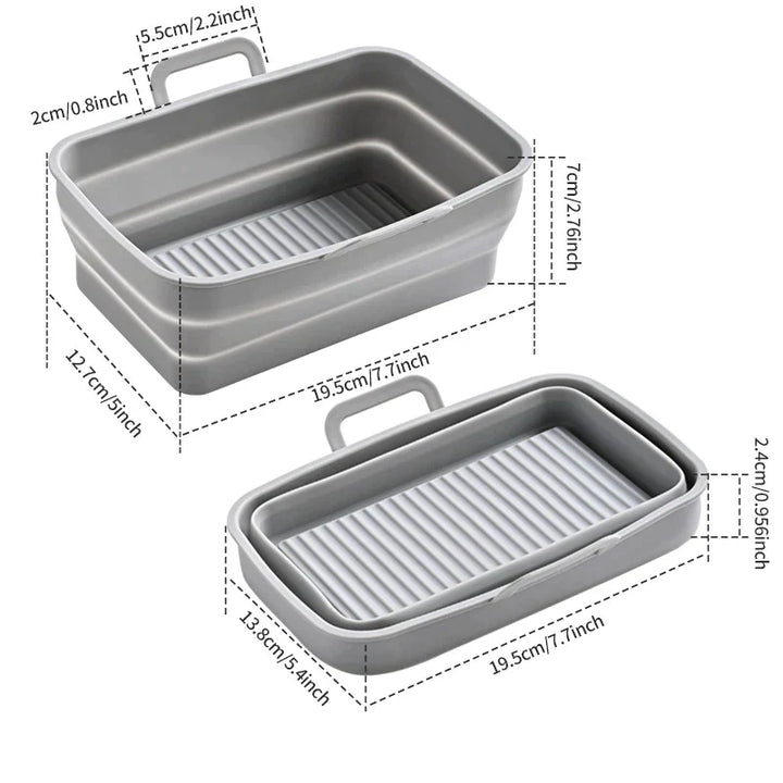 Foldable Air Fryer Silicone Baking Tray | Bowlift