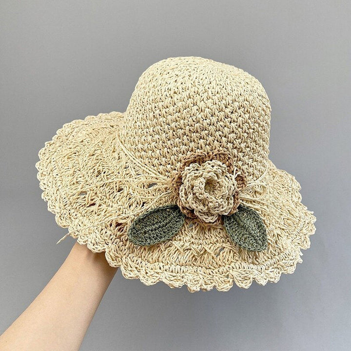 BowLift | Elegant Crochet Straw Hat with Ruffle Detail