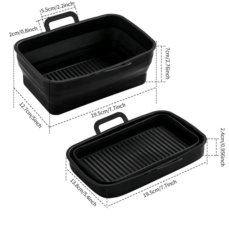 Foldable Air Fryer Silicone Baking Tray | Bowlift