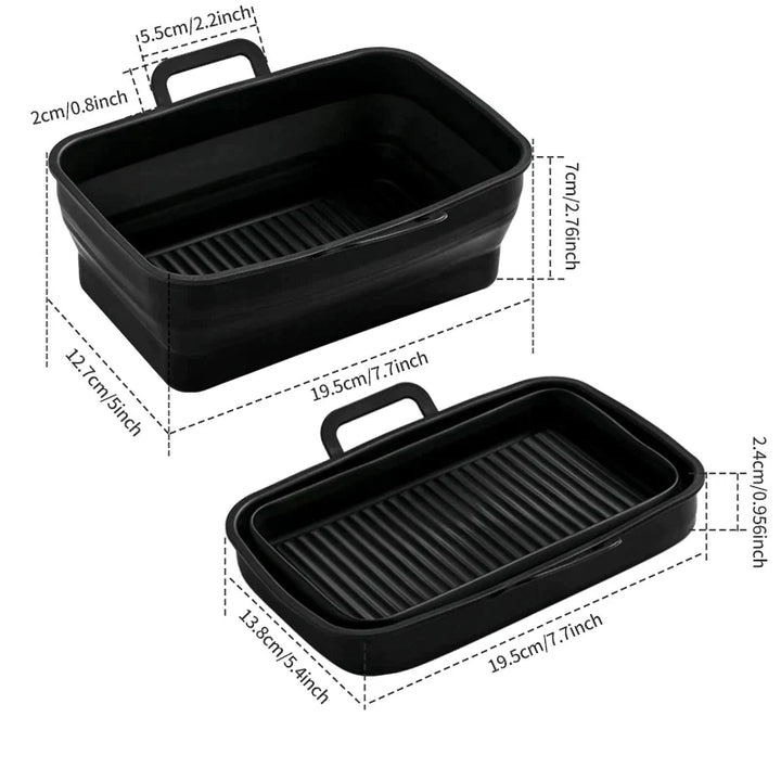 Foldable Air Fryer Silicone Baking Tray | Bowlift