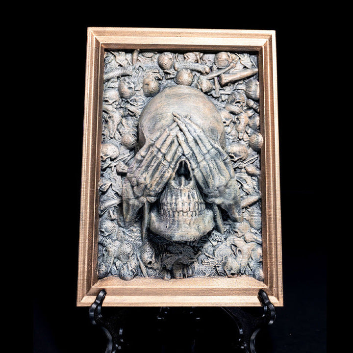 BowLift | Three Wise Skulls Picture Frame Decor