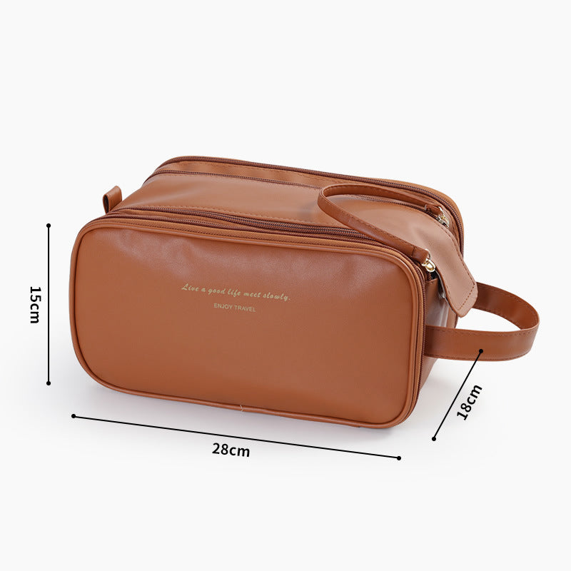 Portable cosmetics bag with large capacity | Bowlift