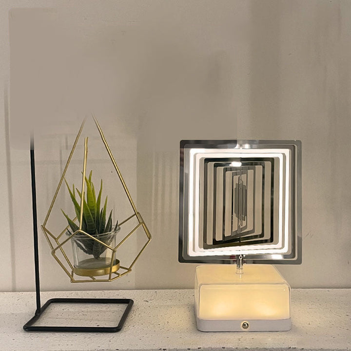 Rotating ambient light made of metal | Bowlift
