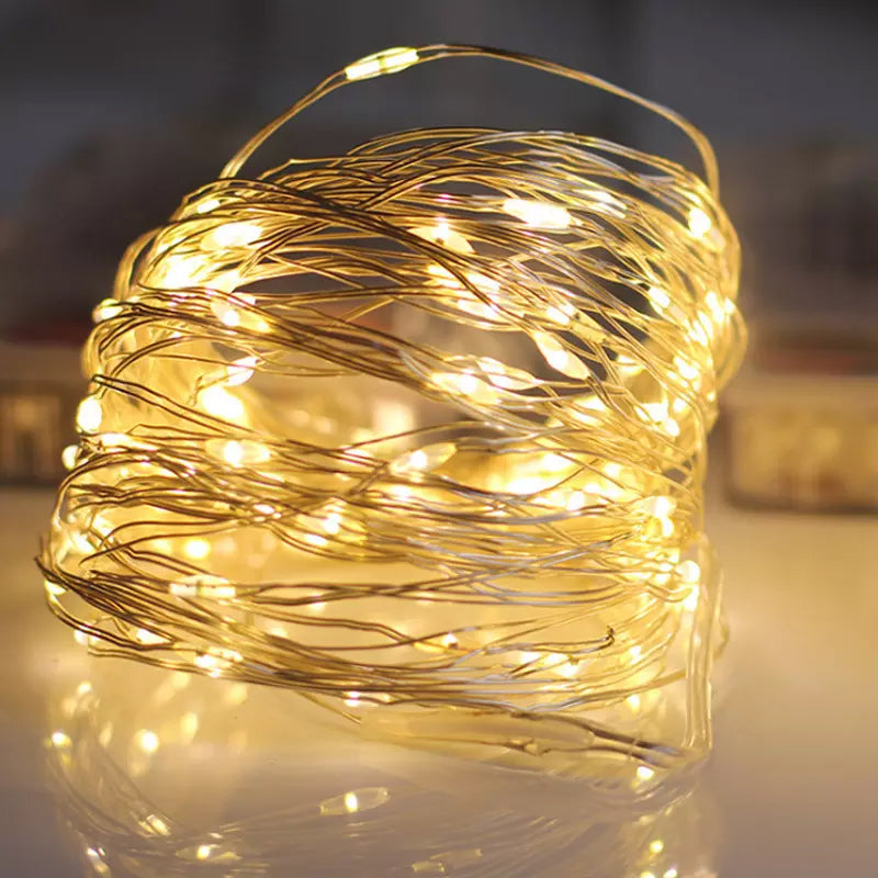 USB Remote Control Copper Wire Light String for Holiday Decoration | Bowlift