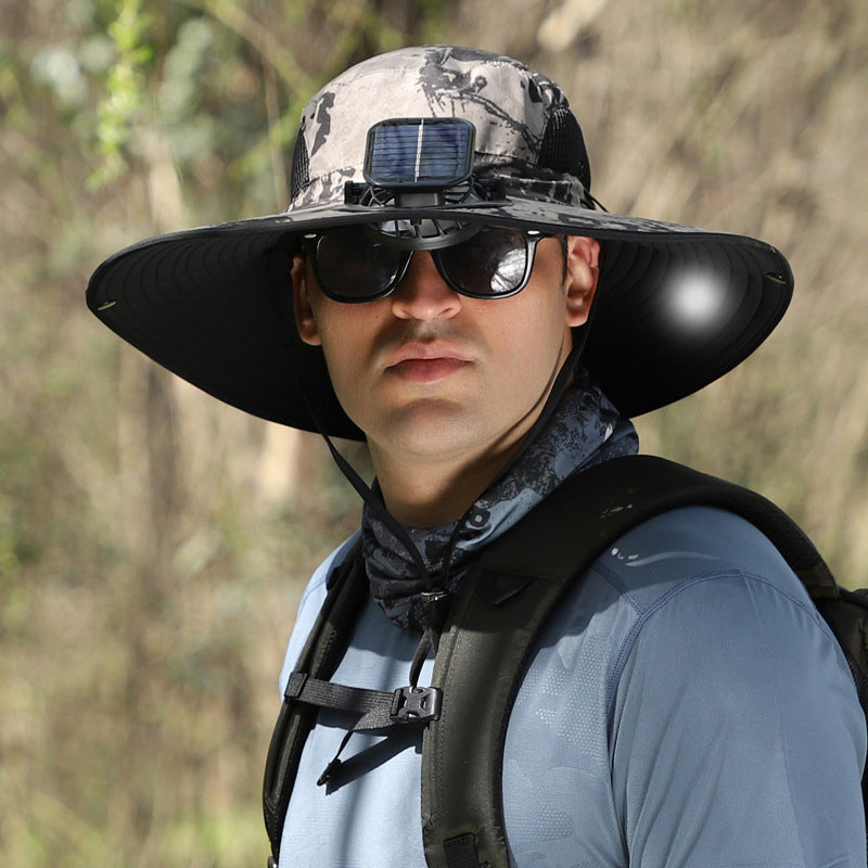 BowLift | Solar and USB Charging Fan Outdoor Fishing Hat