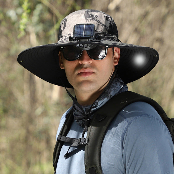 BowLift | Solar and USB Charging Fan Outdoor Fishing Hat