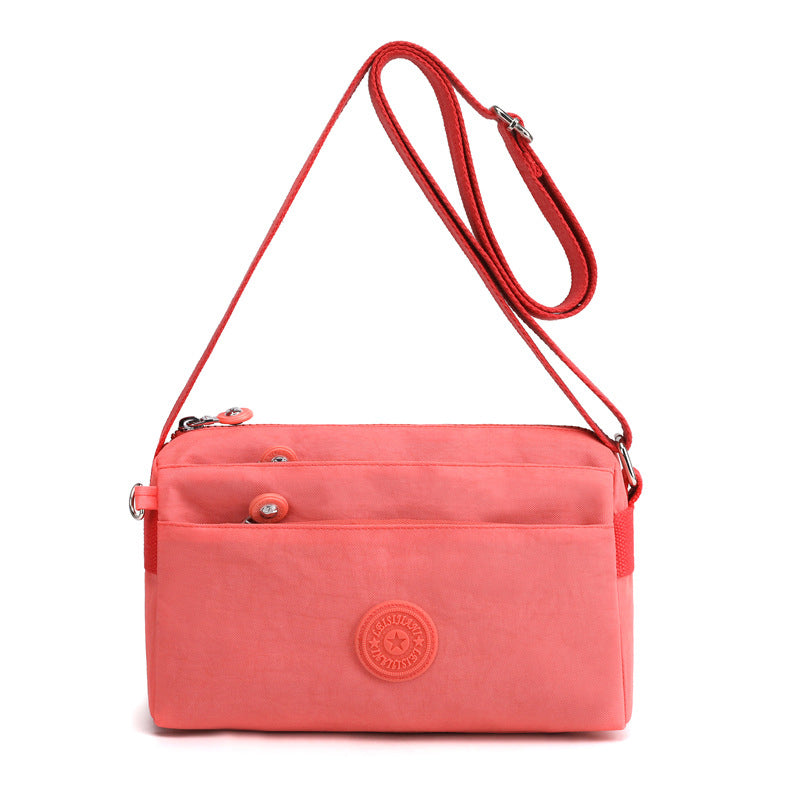 Women's Casual Multi-layer Fashionable Simple Shoulder Bag Made of Nylon | Bowlift
