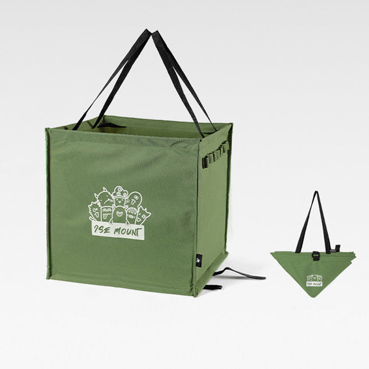 Foldable multifunctional trash can for outdoor use | Bowlift