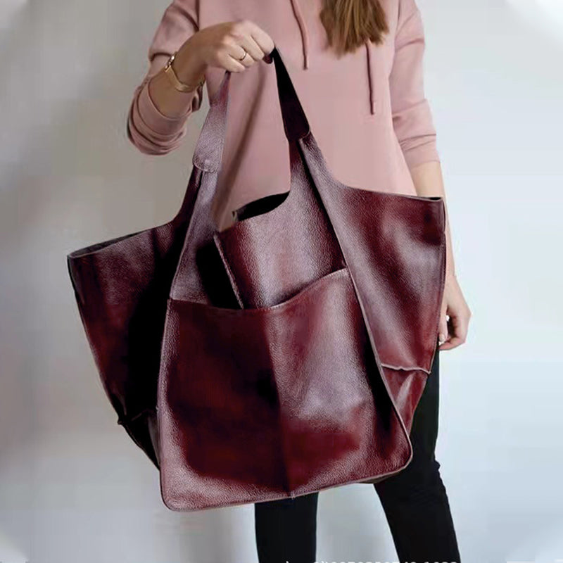 BowLift | Oversized leather weekend handbags for women