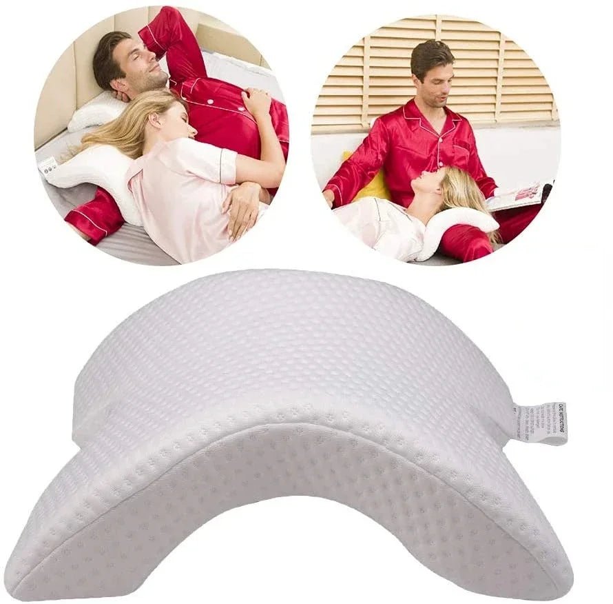 BowLift | SleepEase – Orthopedic U-shaped memory foam pillow for neck and hand support