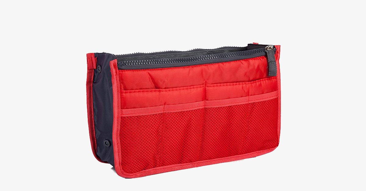 BowLift | Slim Bag-in-Bag - Made of cotton & polyester - Portable & Small size - Multiple zip pockets - Fits in your suitcase - Color variations