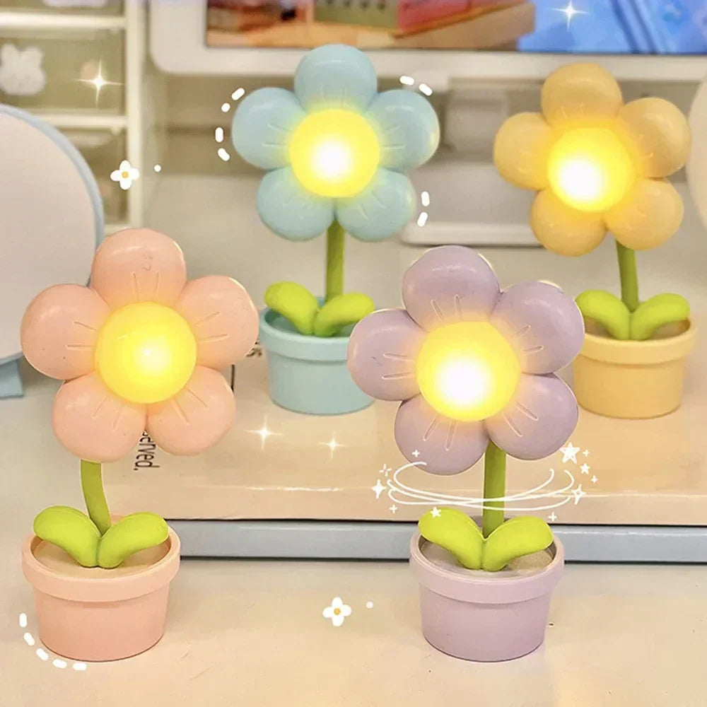 BowLift | Small Flower Relaxing Table Lamp - BlossomGlow