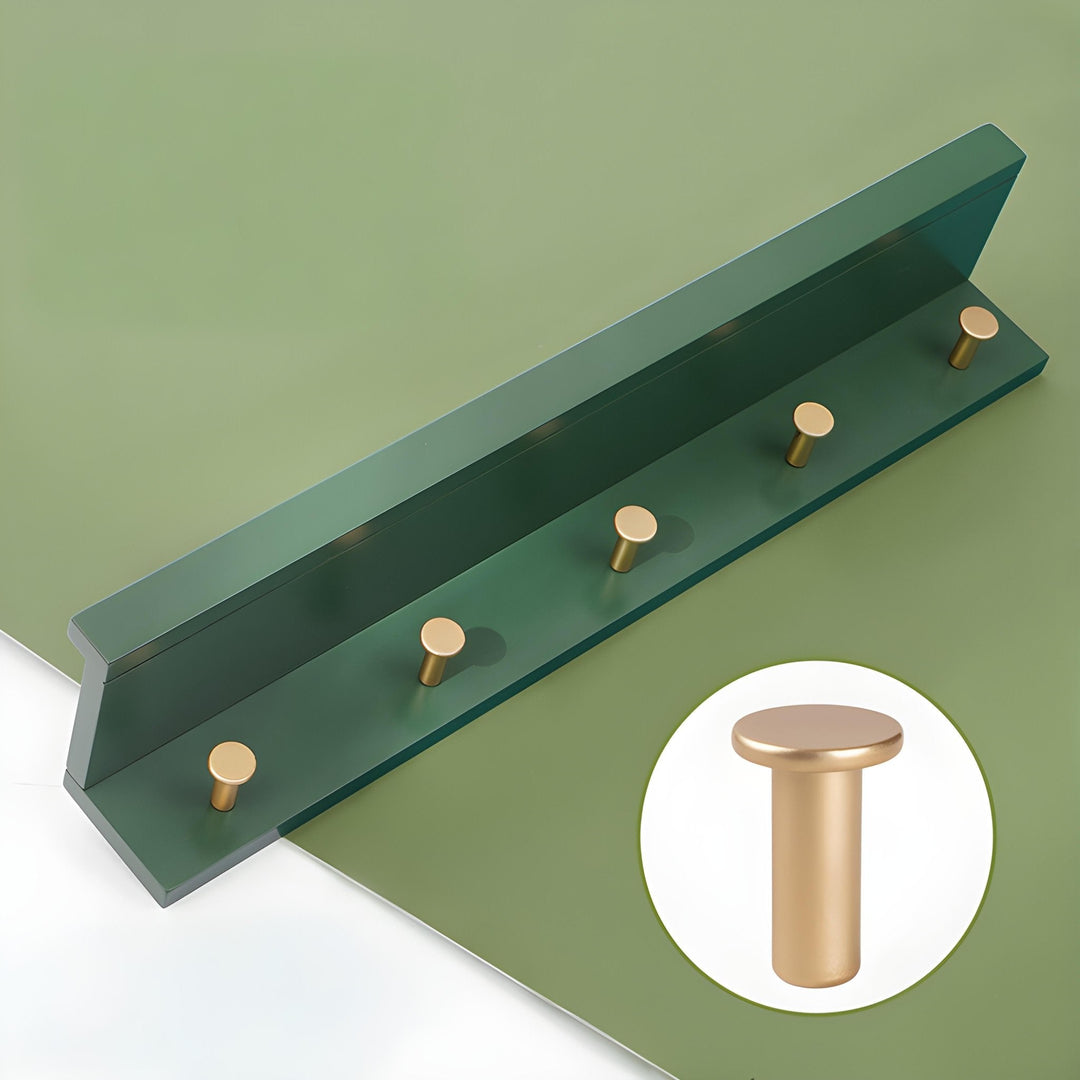 BowLift | Smash Wall Shelf with Hooks – Multifunctional Wooden Storage Rack for Any Room