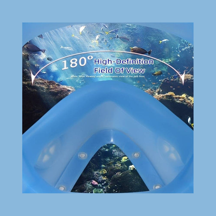 Snorkel mask for children and adults with snorkel and 180-degree visibility | Bowlift