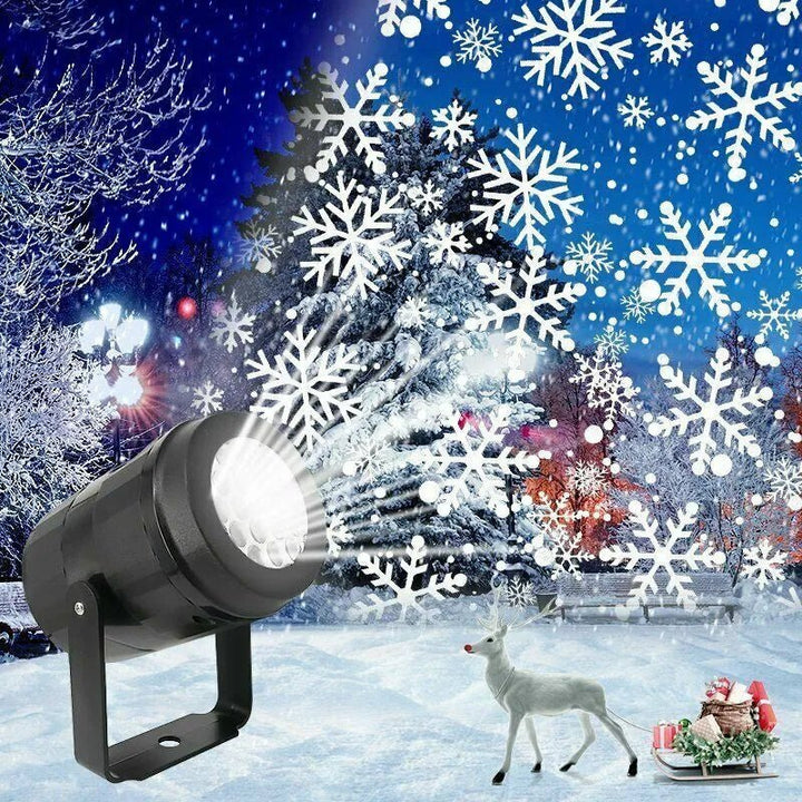 BowLift | Snowflake Projector LED Christmas Light - Christmas Projector Lights for Indoor Outdoor Christmas, Wedding and Yard Decor