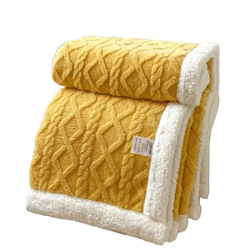 BowLift | SHERPLY – Reversible Sherpa Fleece Blanket for Year-Round Comfort