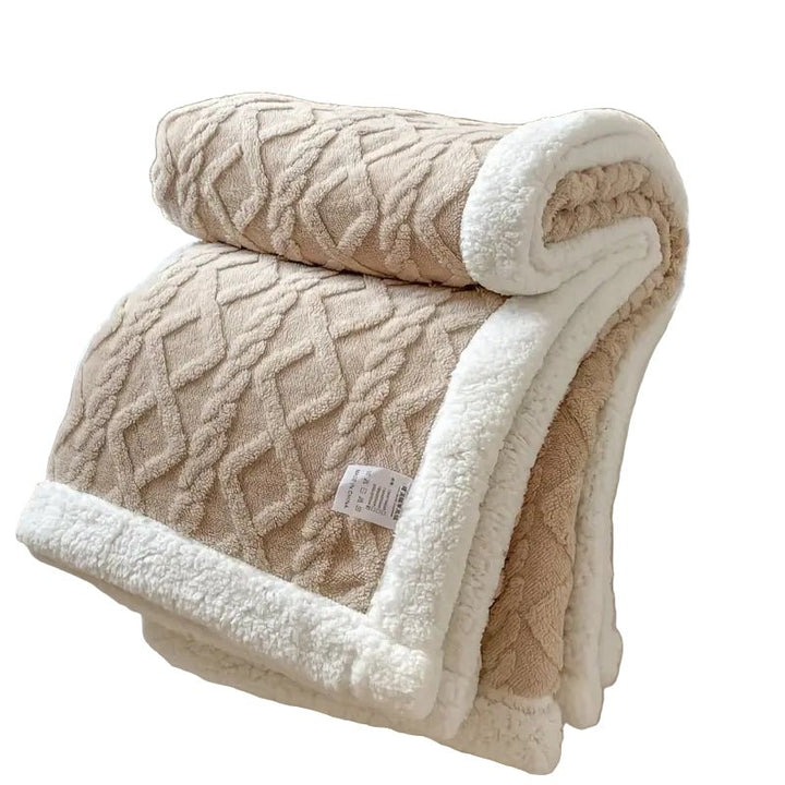BowLift | SHERPLY – Reversible Sherpa Fleece Blanket for Year-Round Comfort