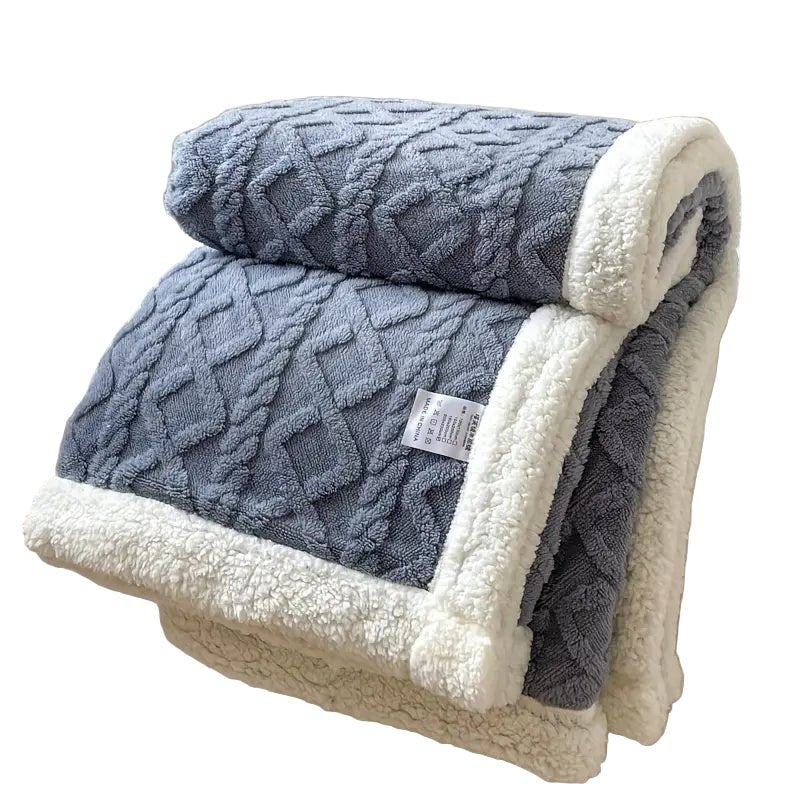 BowLift | SHERPLY – Reversible Sherpa Fleece Blanket for Year-Round Comfort