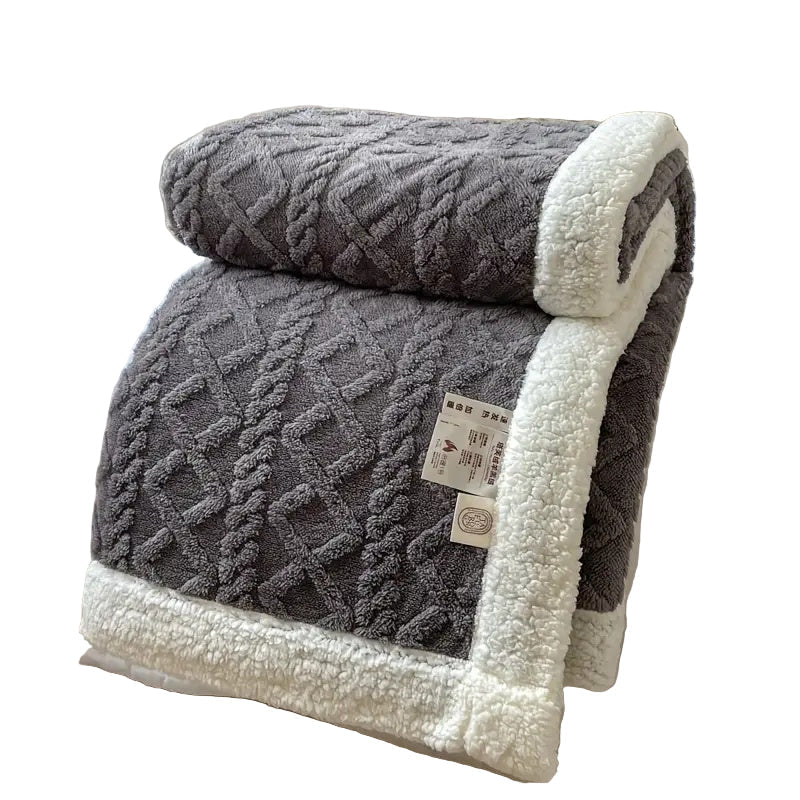 BowLift | SHERPLY – Reversible Sherpa Fleece Blanket for Year-Round Comfort
