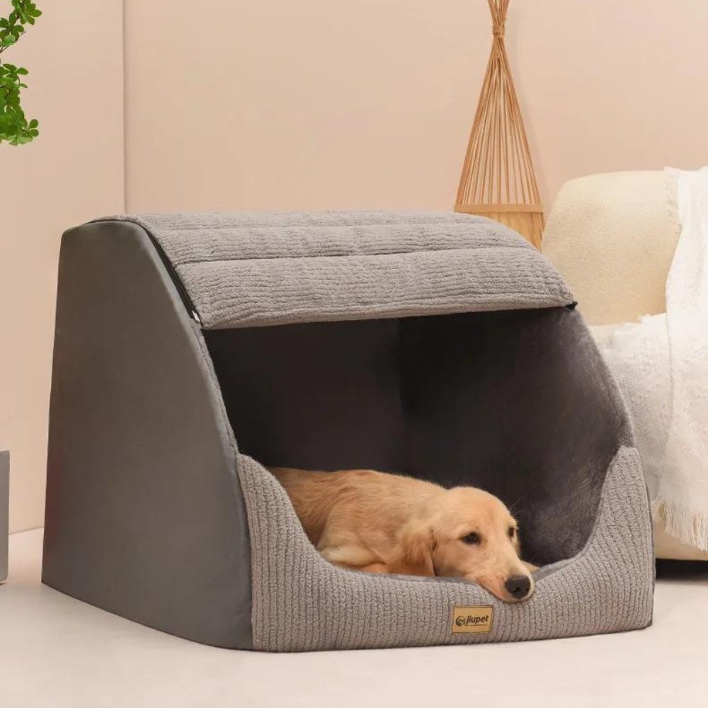 SnuggleHome • Cozy & Warm Enclosed Bed for Dogs - Dog Bed - BowLift