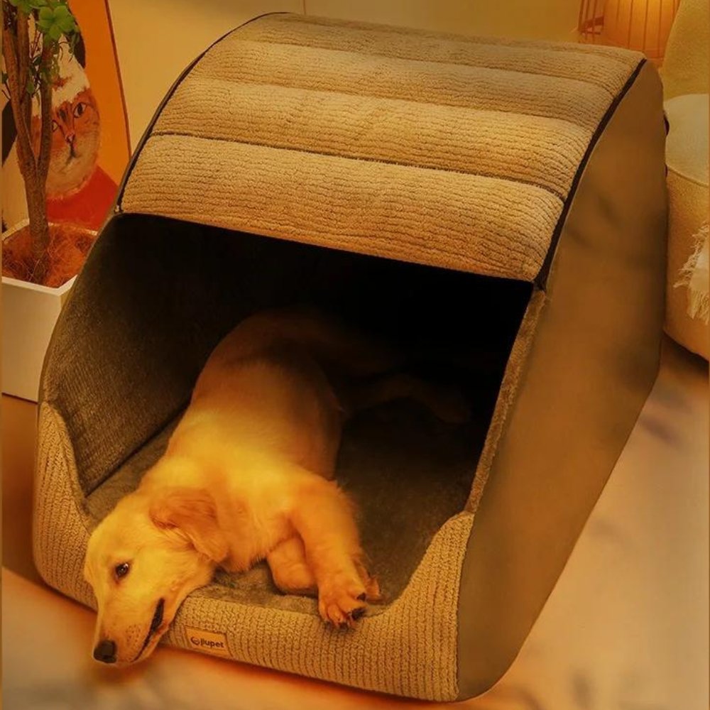 SnuggleHome • Cozy & Warm Enclosed Bed for Dogs - Dog Bed - BowLift