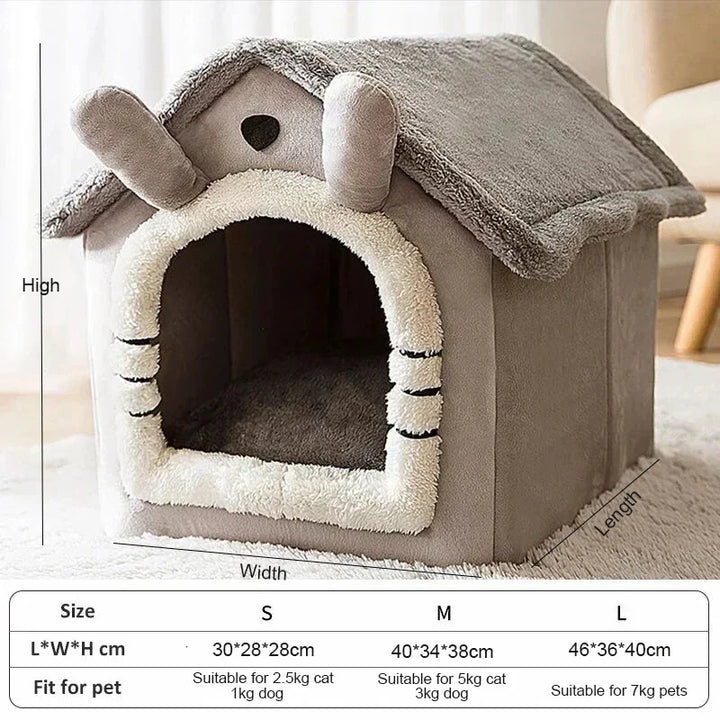 SnugglyNest Indoor Pet House - Snuggly and Cozy Bowlift