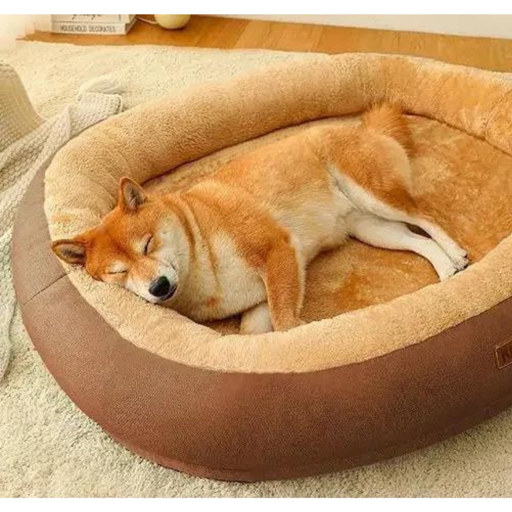 SnugNest • Plush Dog Bed - Dog Bed - BowLift