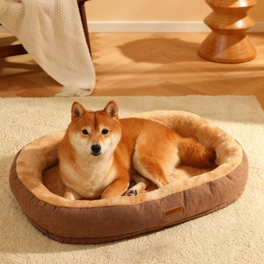 SnugNest • Plush Dog Bed - Dog Bed - BowLift