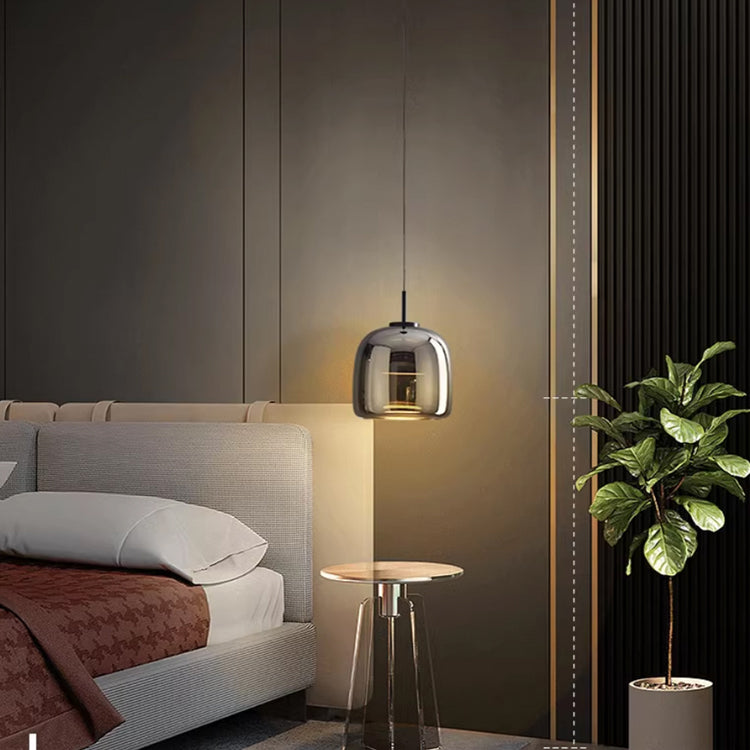 BowLift | MidnightShine Lamp - Modern Black Glass Design Pendant Light
