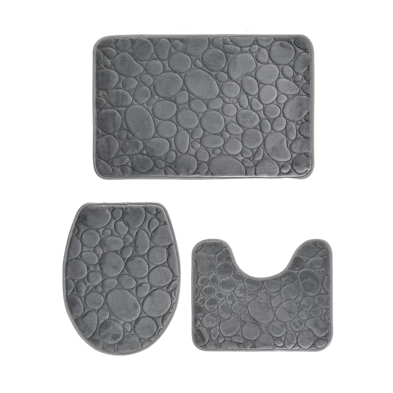 BowLift | Softura – 3-Piece Non-Slip Bathroom Mat Set with Comfort & Style