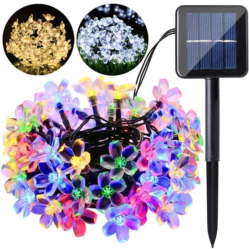 BowLift | Solar Cherry Blossom String Lights – Waterproof Fairy Lighting for Gardens, Weddings, Parties, & Christmas Décor