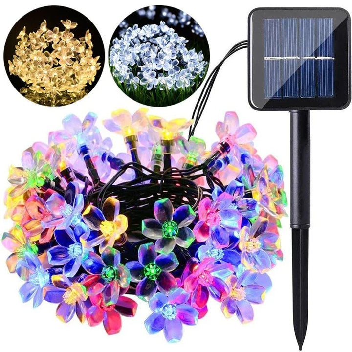 BowLift | Solar Cherry Blossom String Lights – Waterproof Fairy Lighting for Gardens, Weddings, Parties, & Christmas Décor